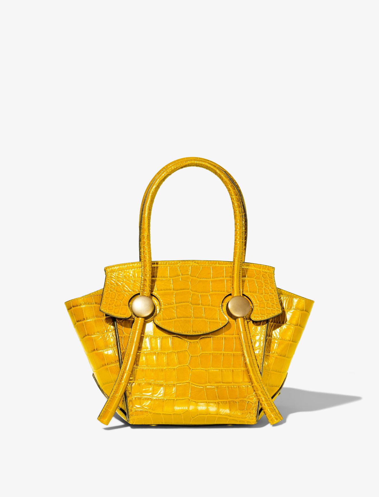 Embossed Small Pipe Bag in yellow | Proenza Schouler