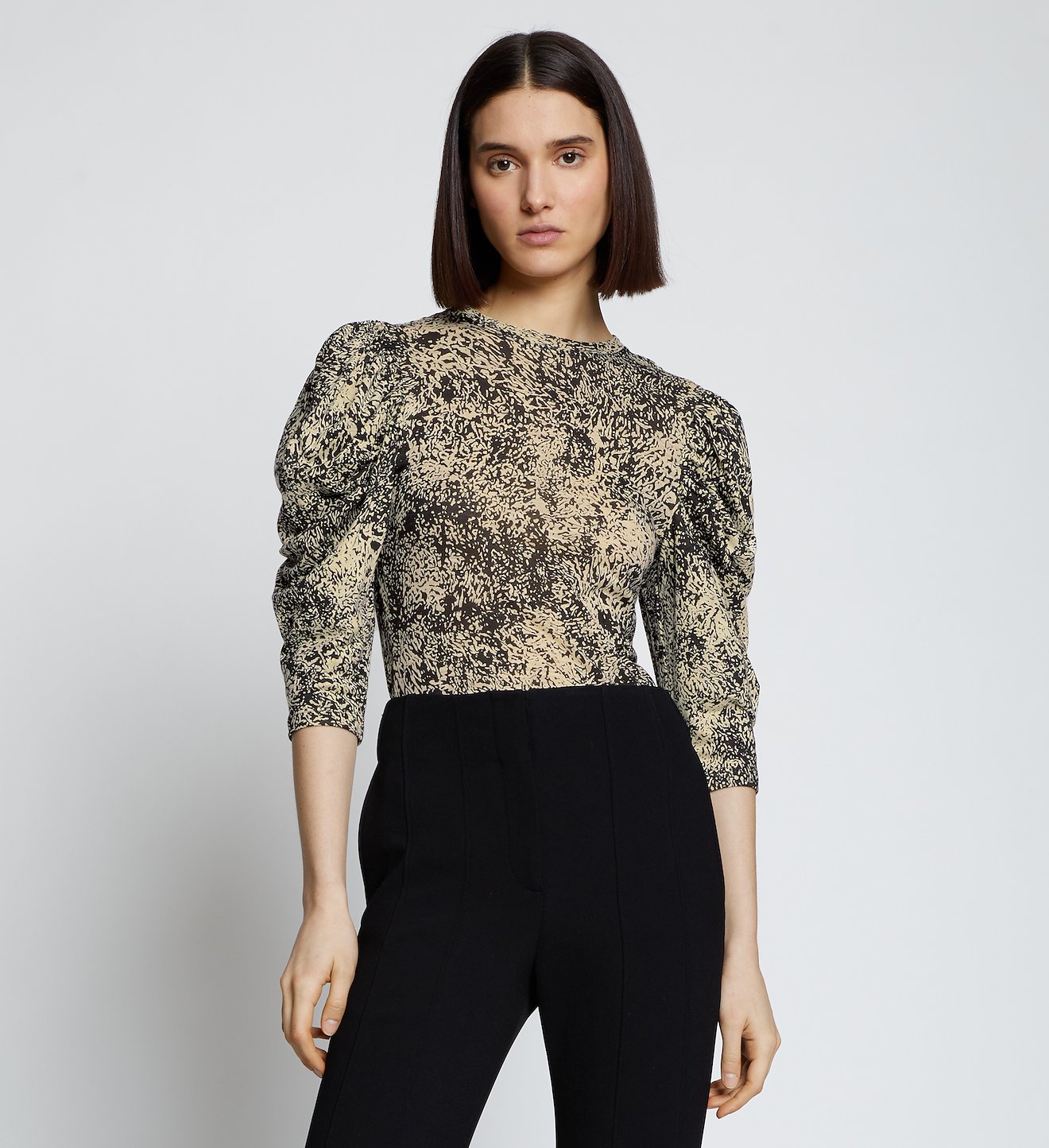 Etched Puff Sleeve T-shirt