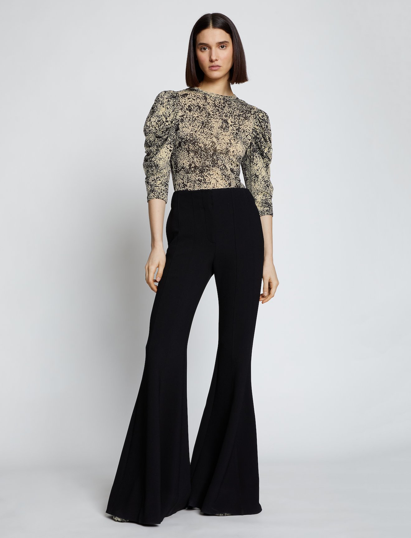 Etched Puff Sleeve T-shirt #1