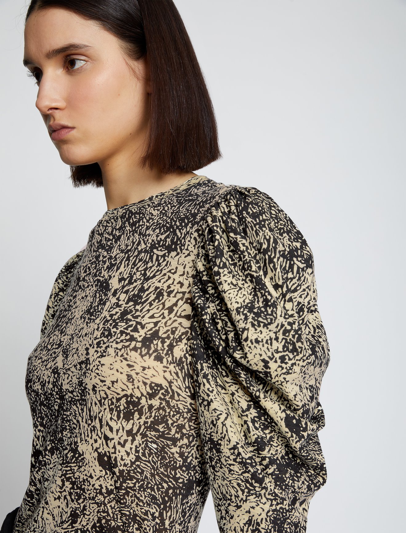 Etched Puff Sleeve T-shirt #3