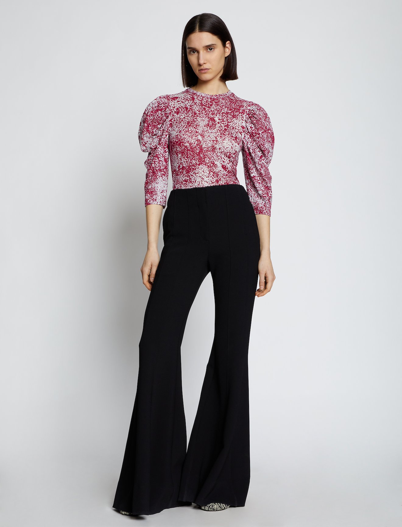 Etched Puff Sleeve T-shirt #1