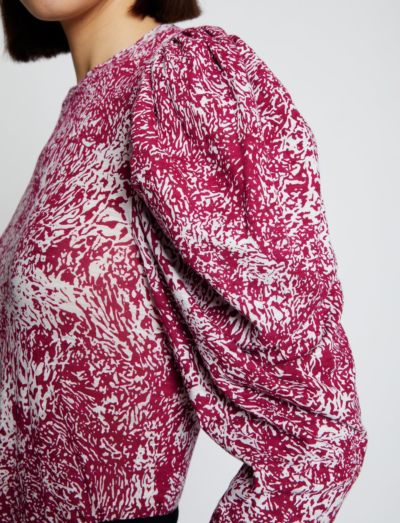 Etched Puff Sleeve T-shirt #3