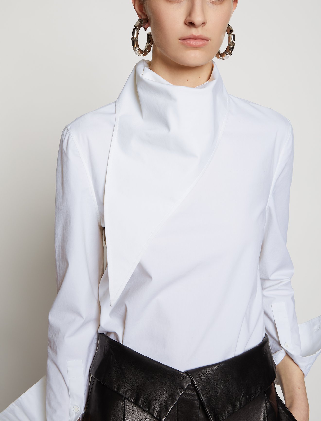 Exaggerated Handkerchief Cotton Top #3