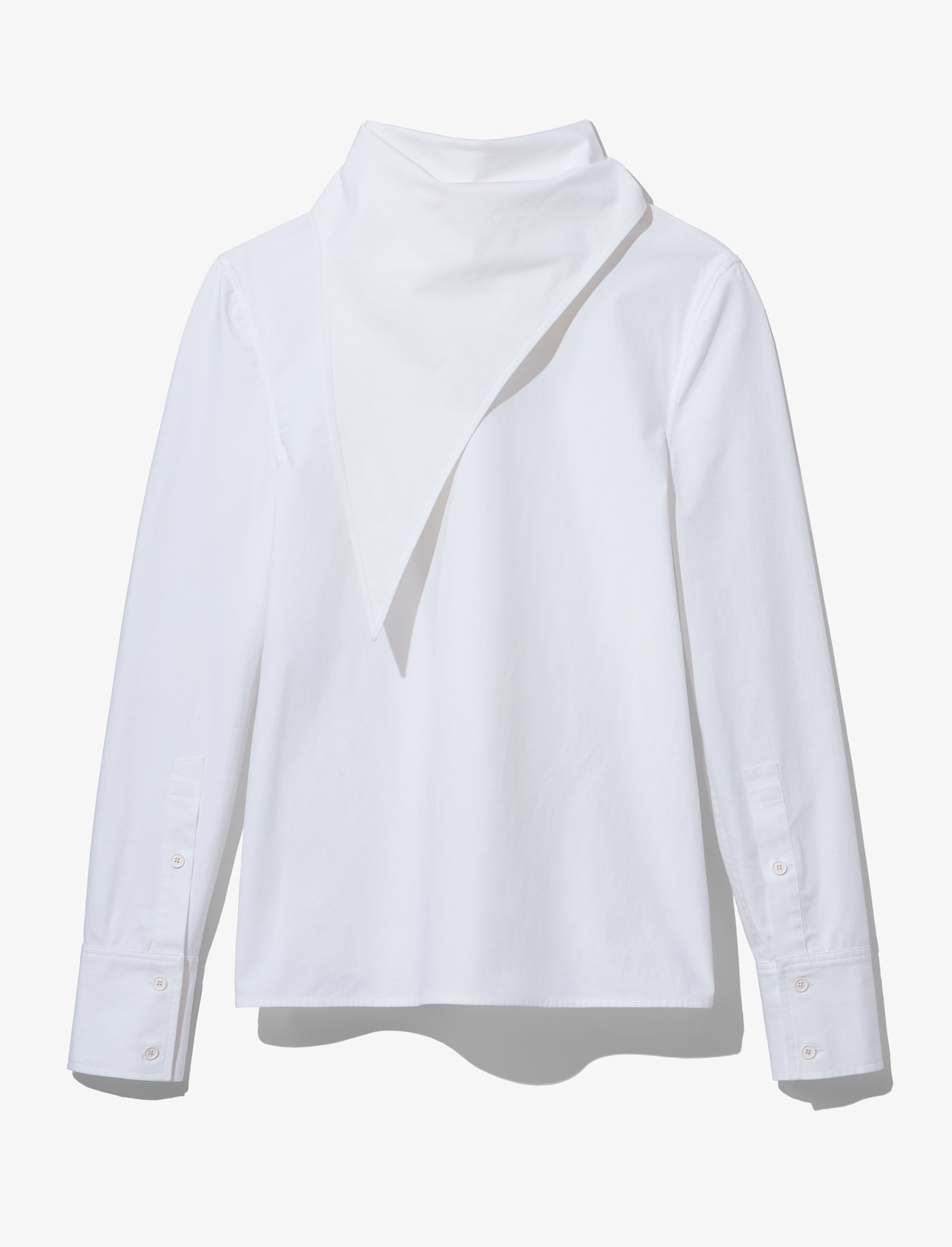 Exaggerated Handkerchief Cotton Top #4