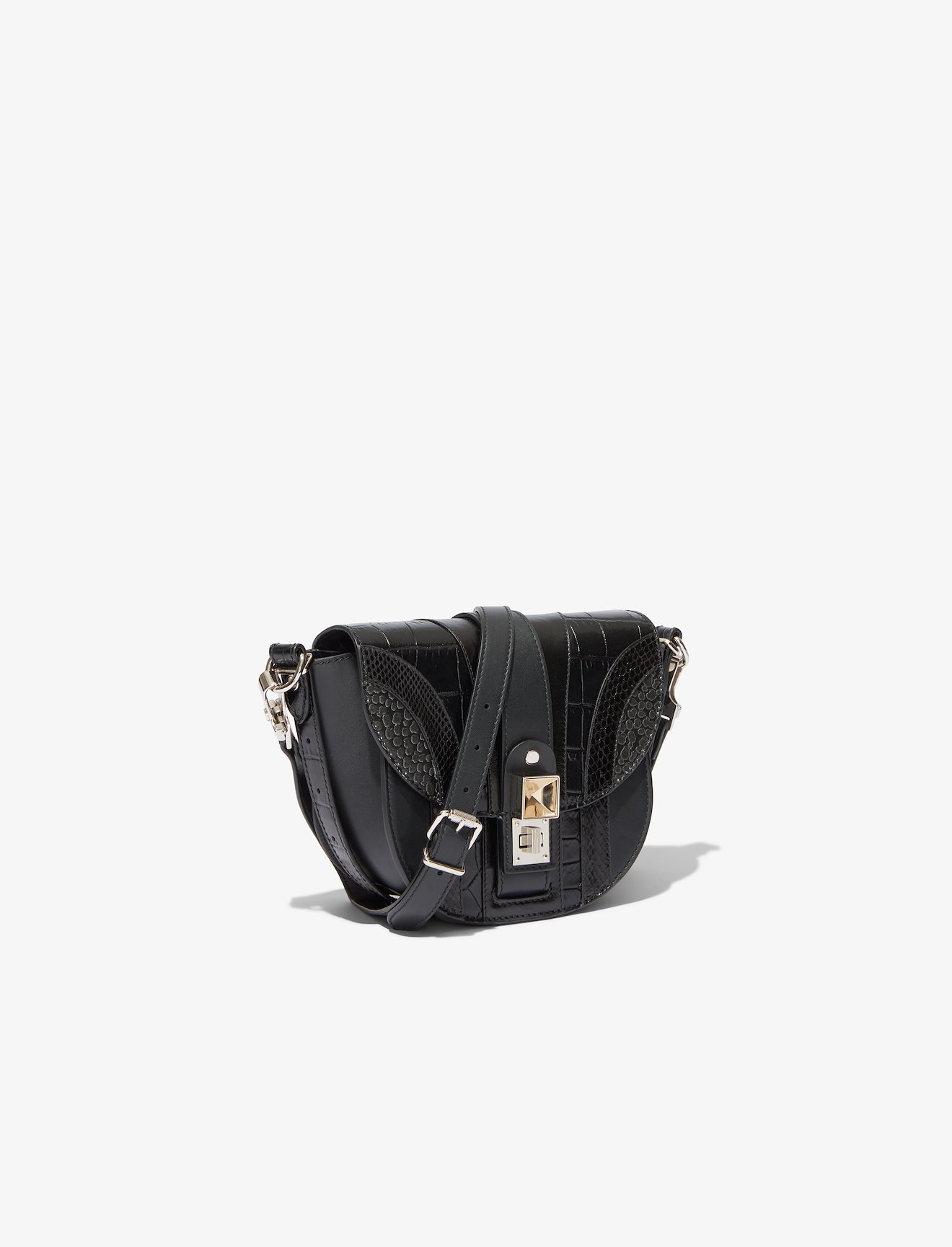 Exotic Patchwork PS11 Small Saddle Bag #1