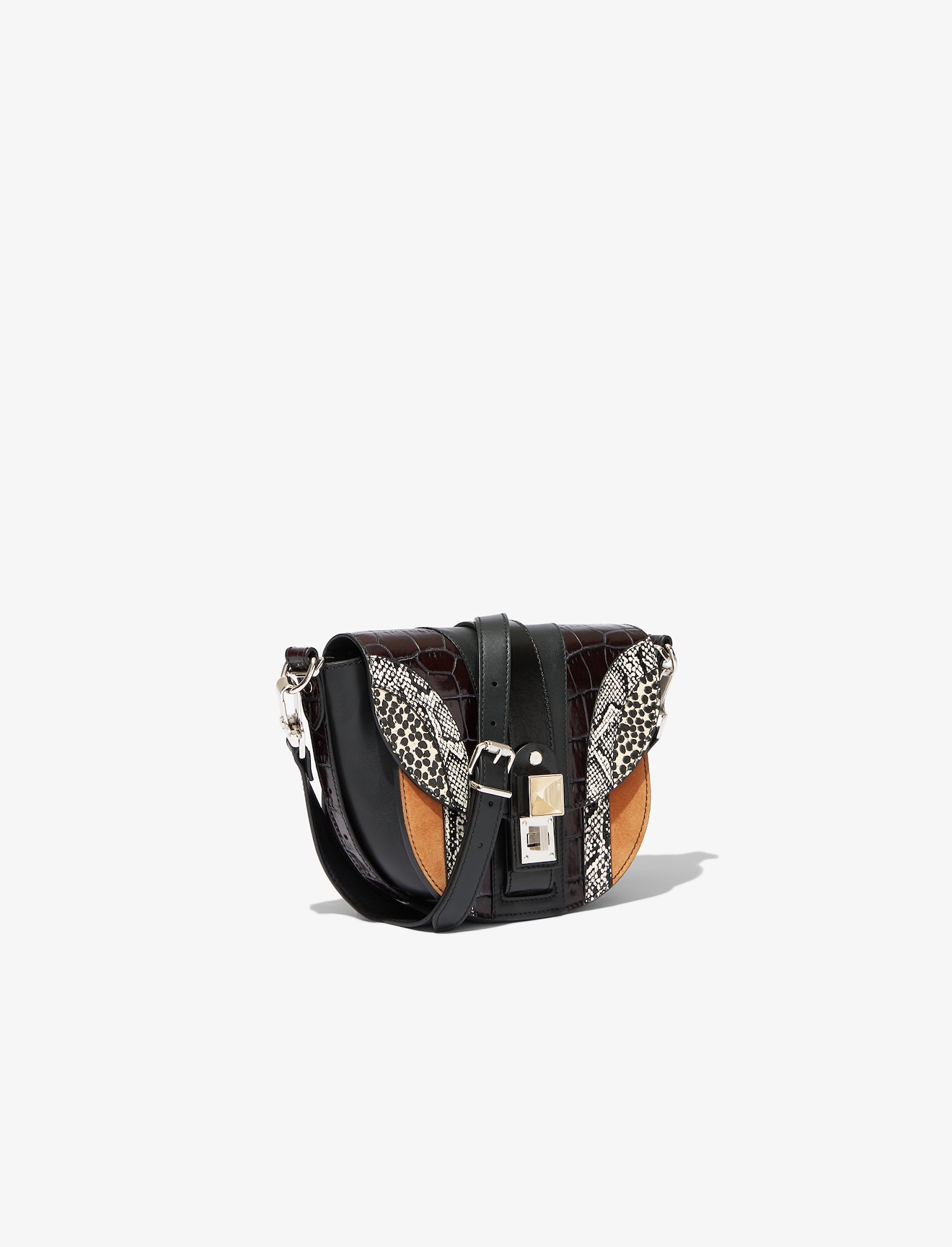 Exotic Patchwork PS11 Small Saddle Bag #1