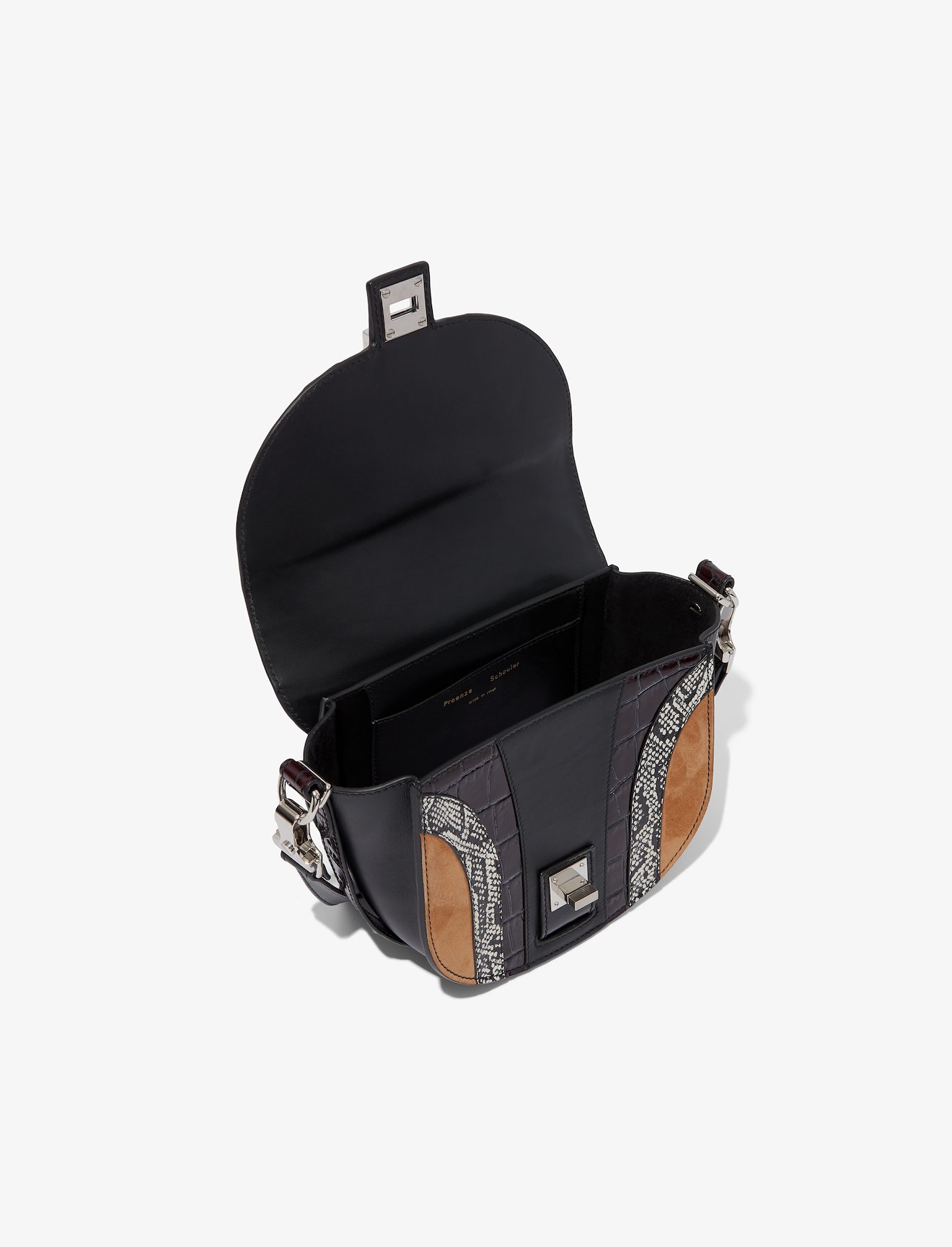 Exotic Patchwork PS11 Small Saddle Bag #4