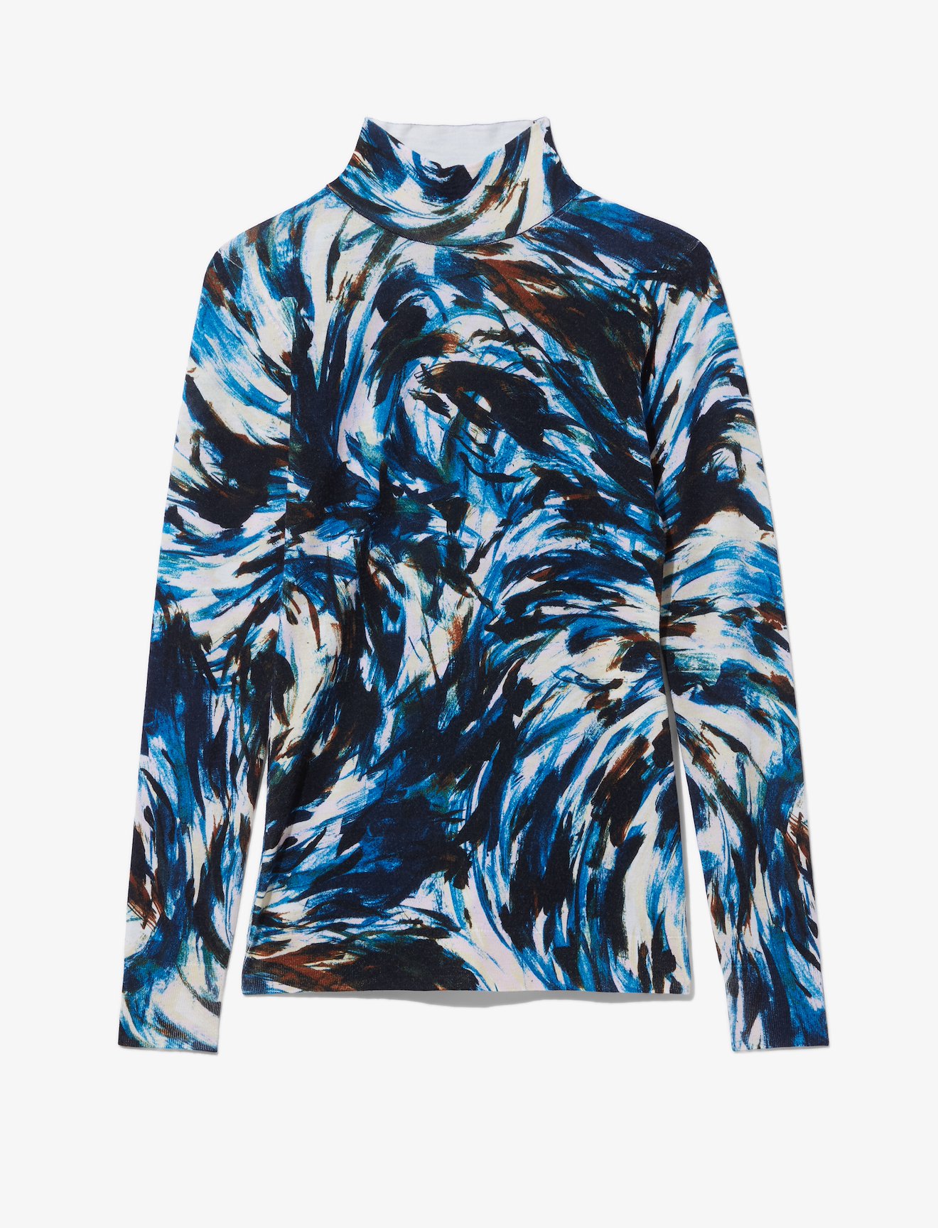 Feather Print Knit Top #4