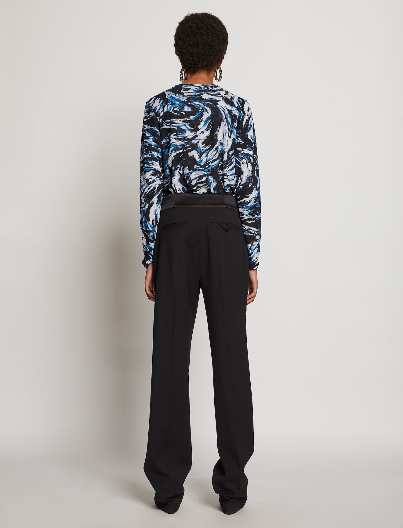 Feather Print Long Sleeve T-Shirt #2