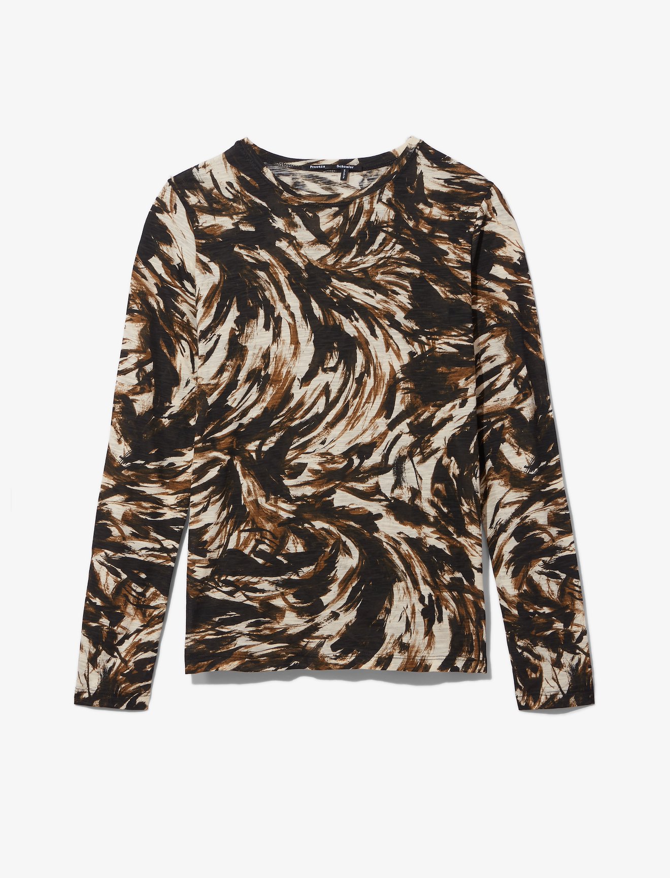 Feather Print Long Sleeve T-Shirt #4