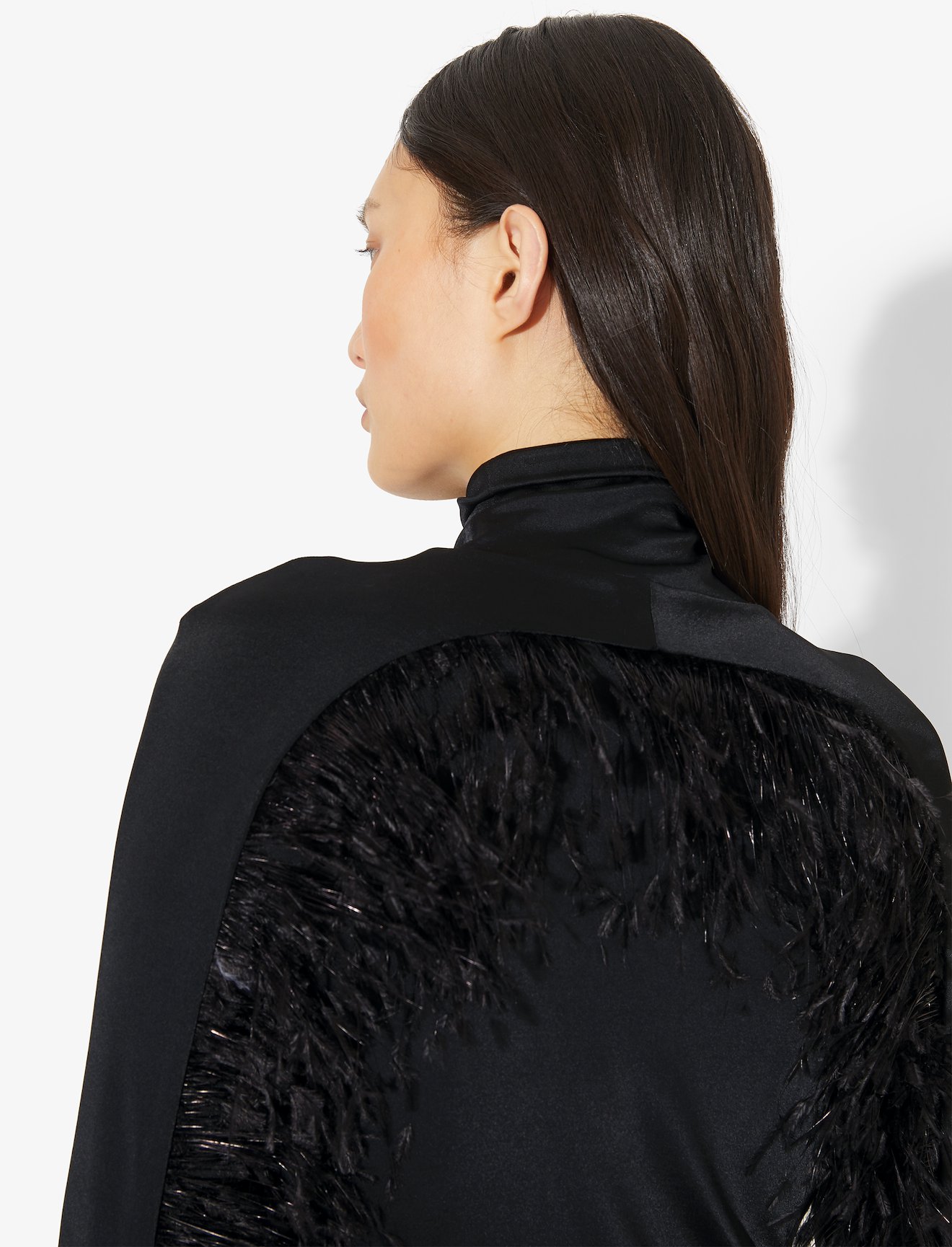 Feather Turtleneck Top #3