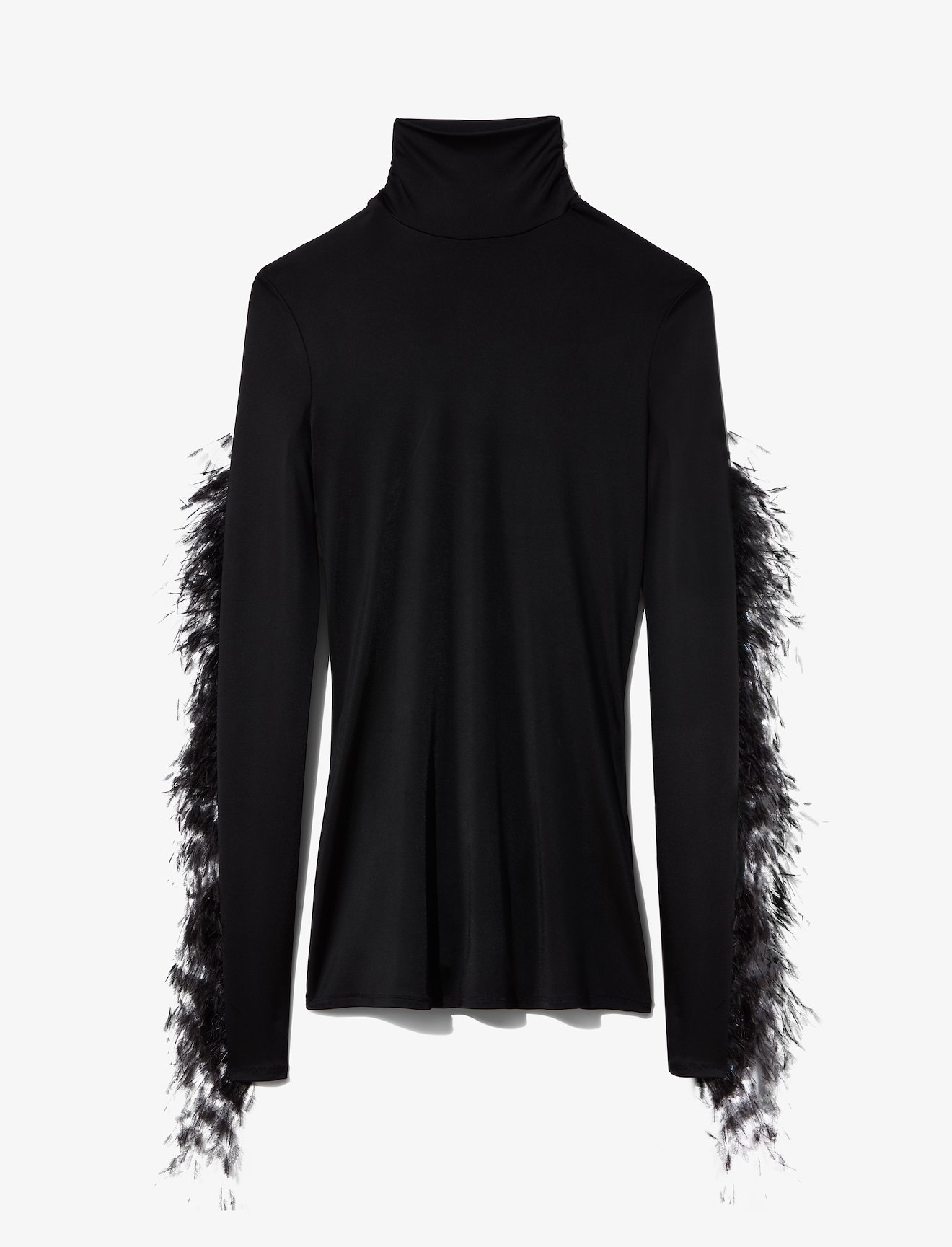 Feather Turtleneck Top #4