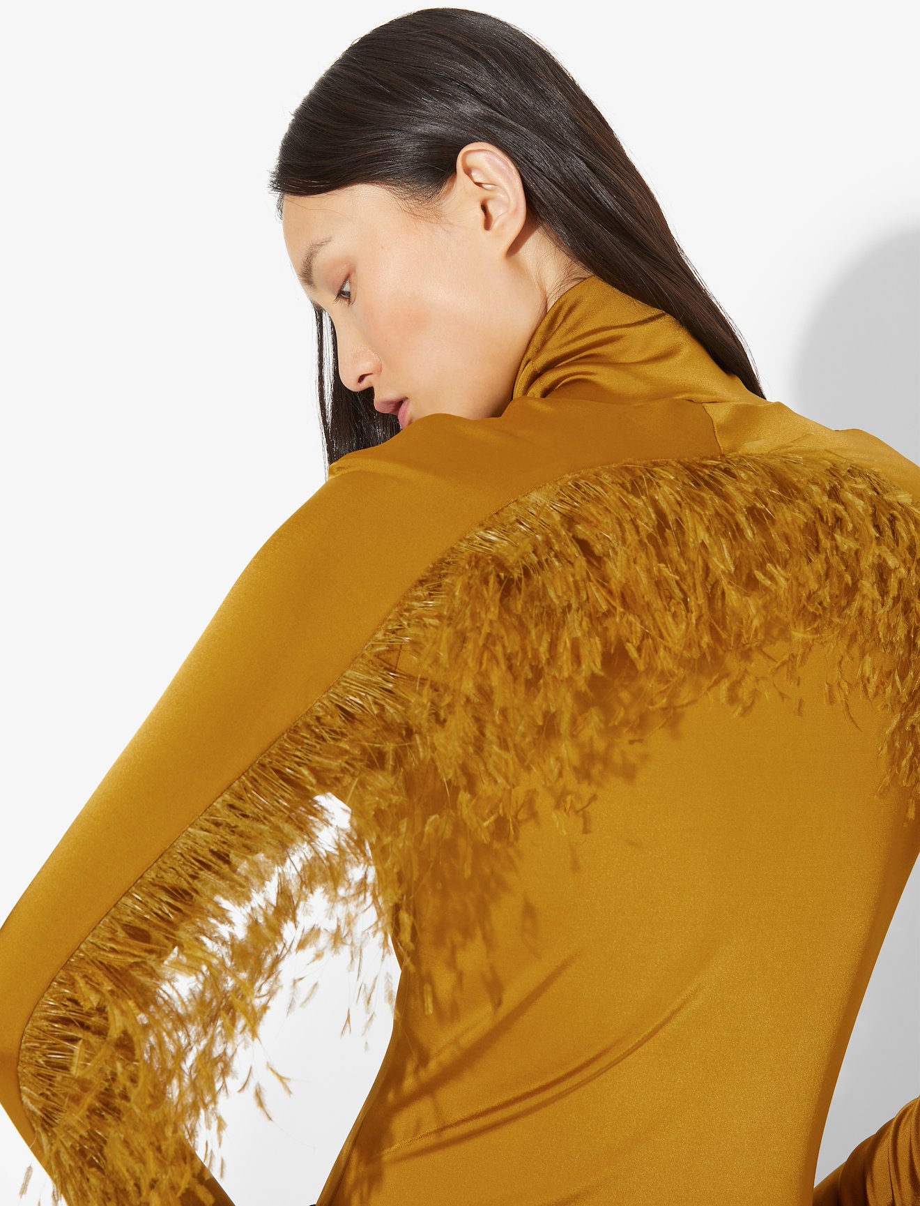 Feather Turtleneck Top #3