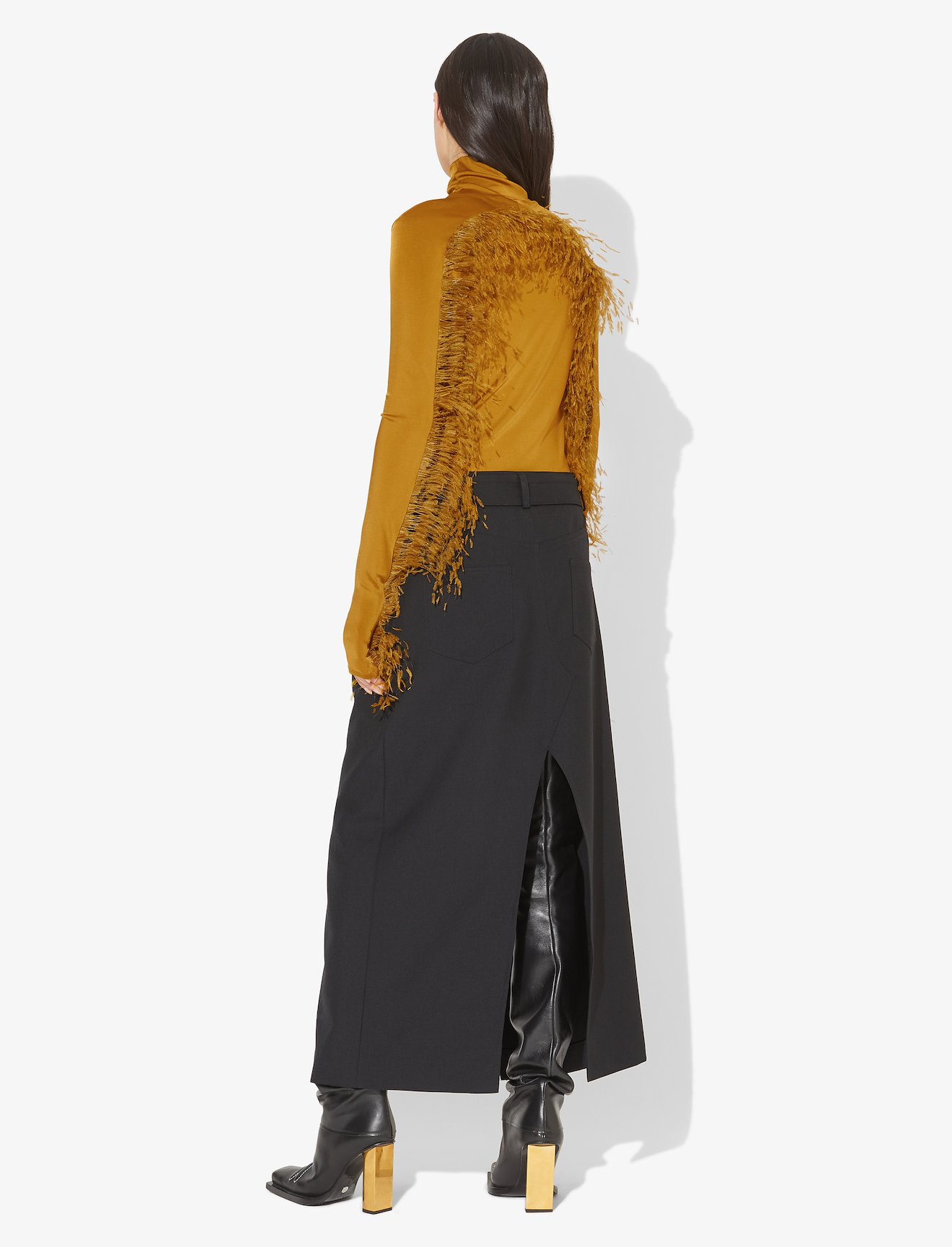 Feather Turtleneck Top #2
