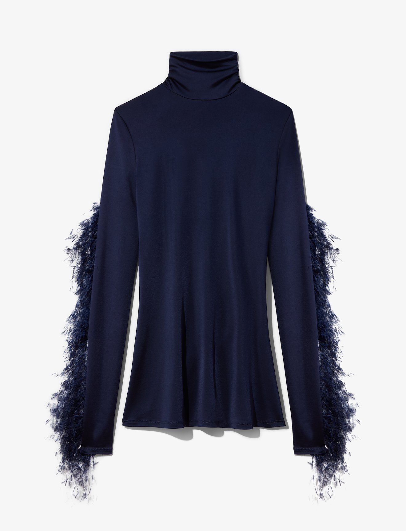 Feather Turtleneck Top #4