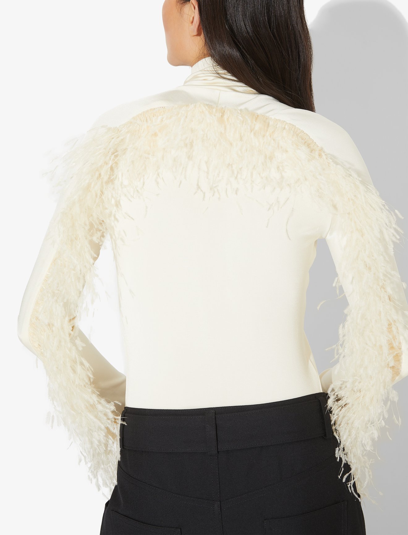 Feather Turtleneck Top #3