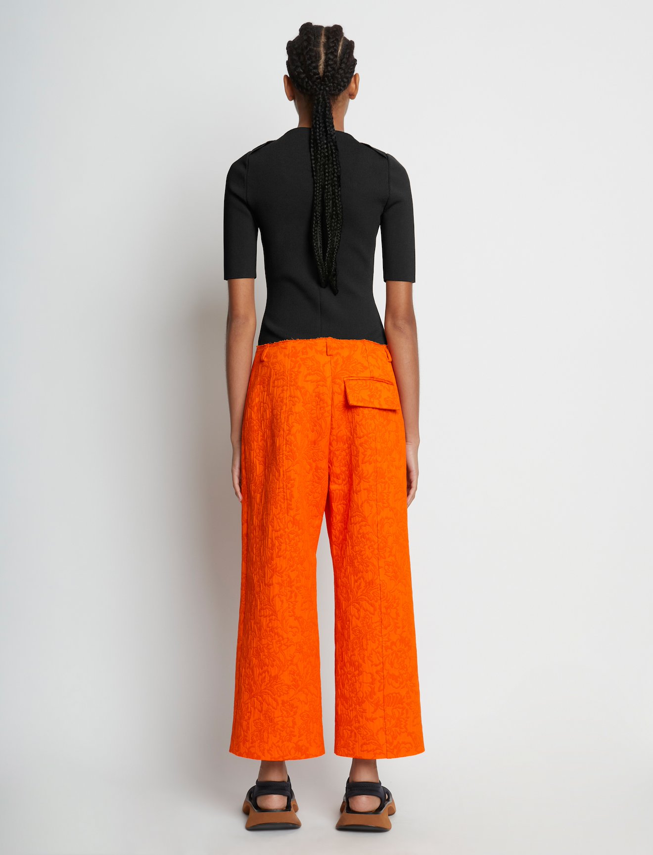 Floral Jacquard Pants #2