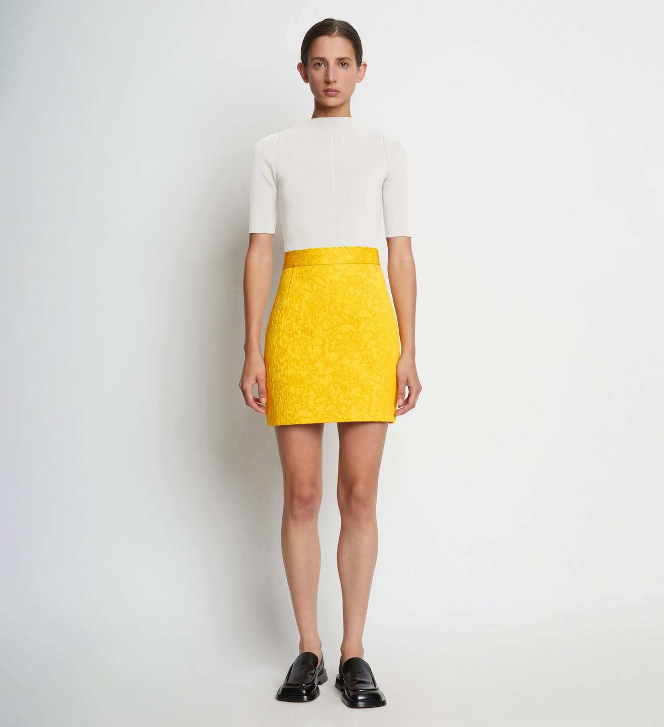 Floral Jacquard Skirt