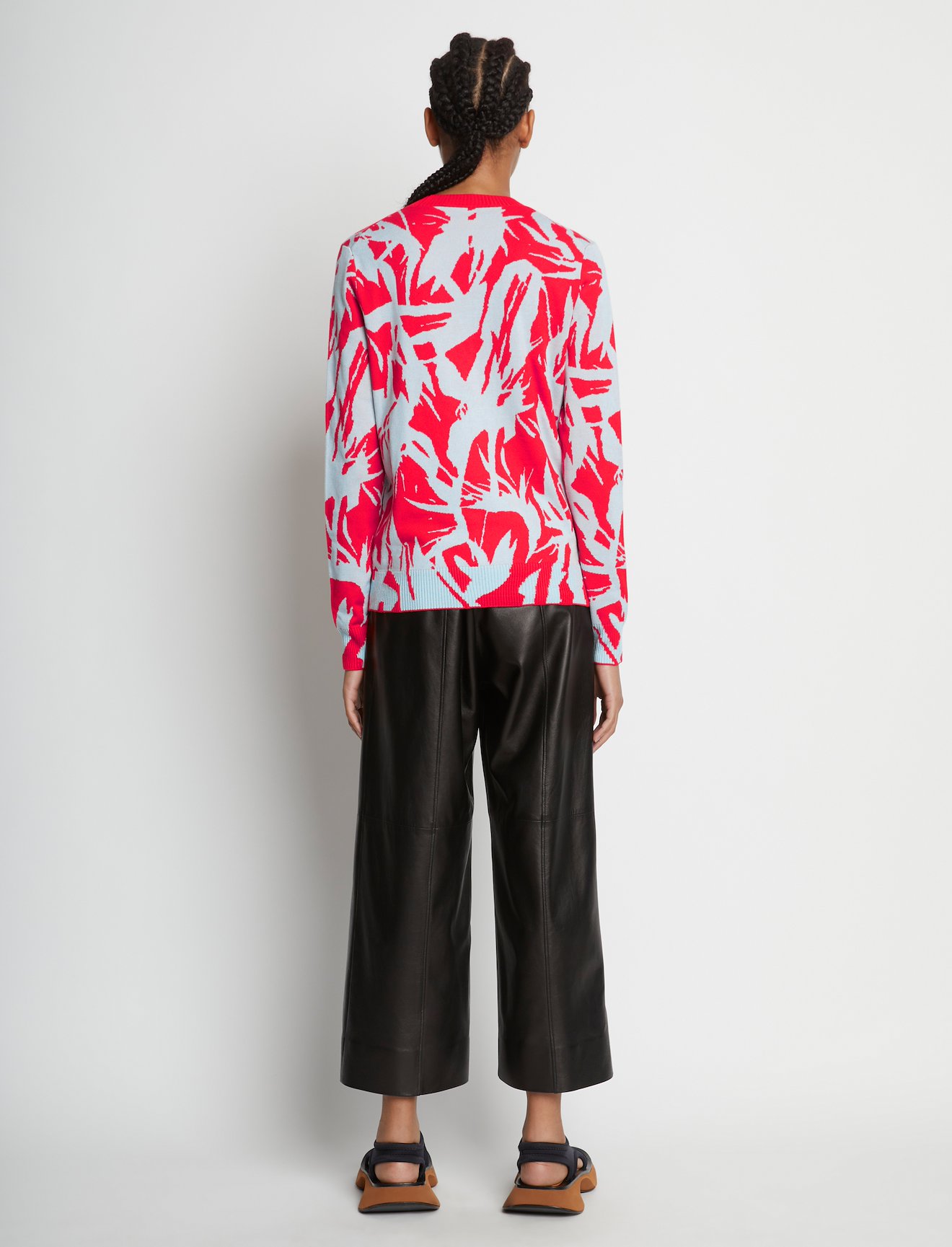 Floral Silk Jacquard Sweater #3