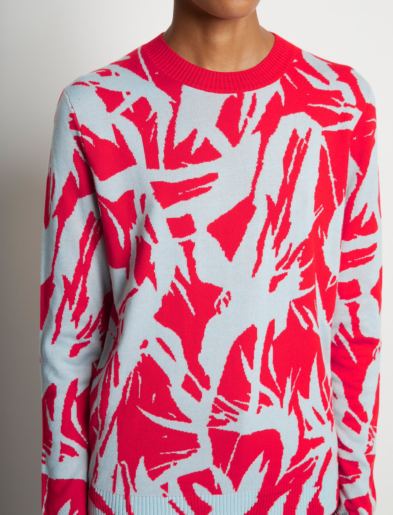 Floral Silk Jacquard Sweater #4