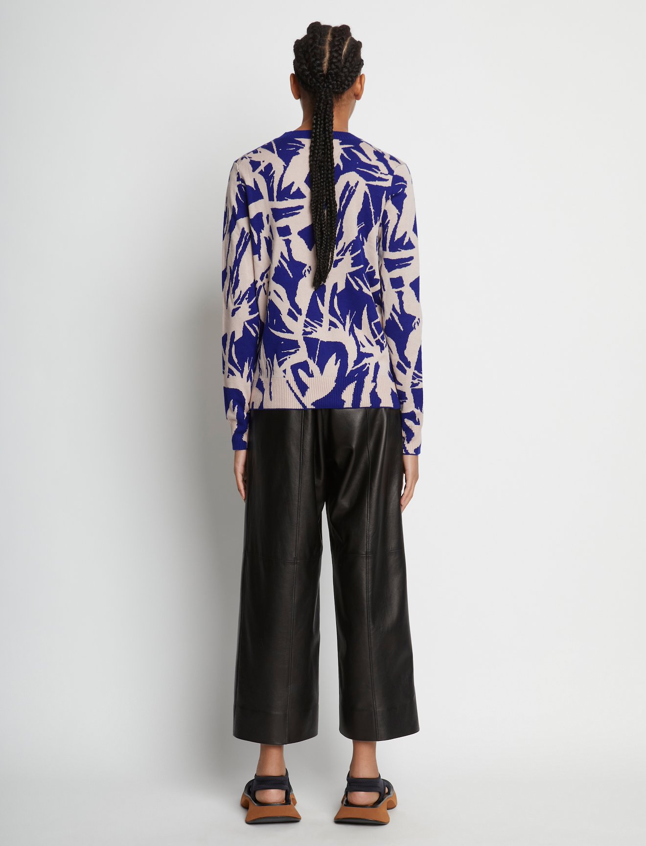 Floral Silk Jacquard Sweater #3
