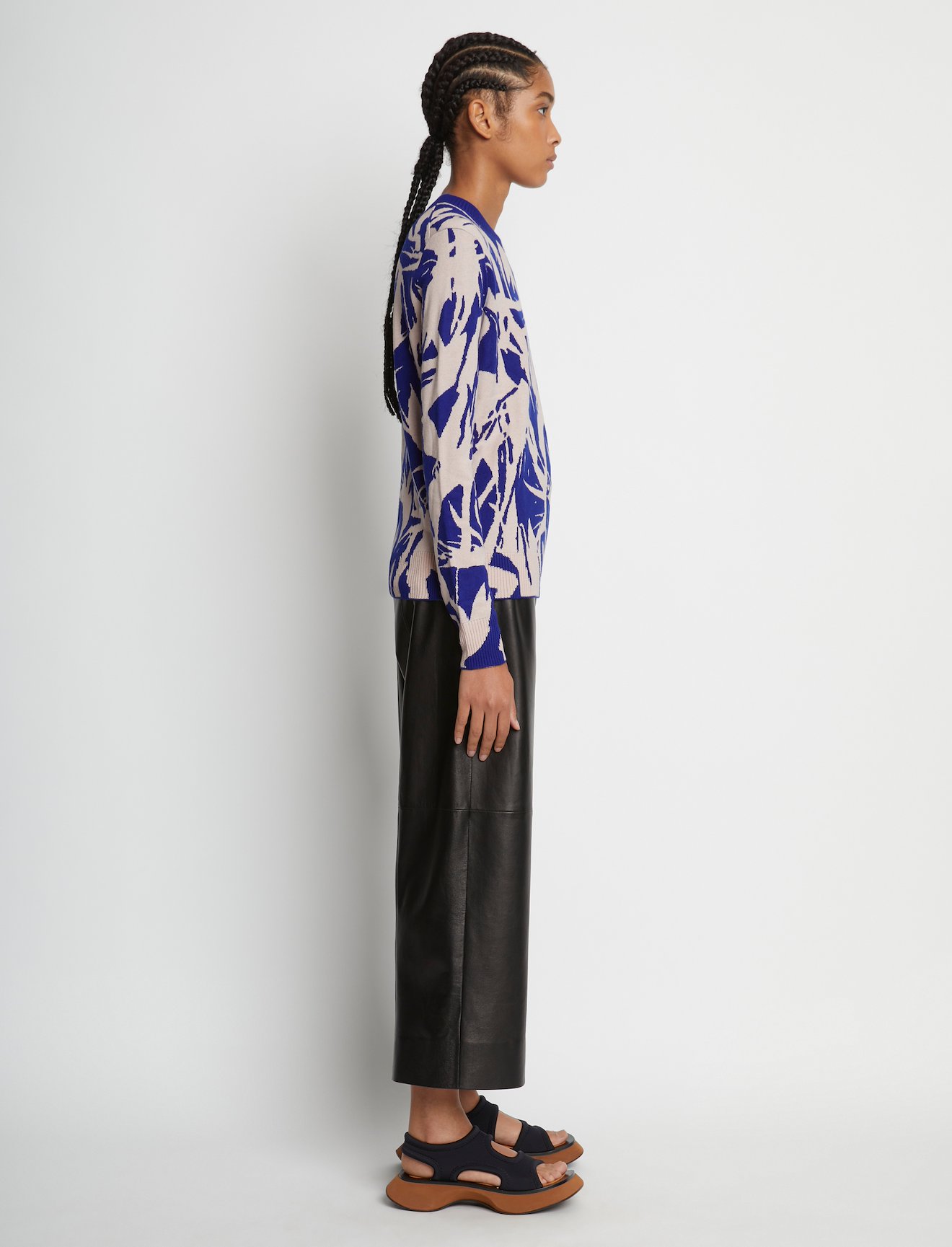 Floral Silk Jacquard Sweater #2