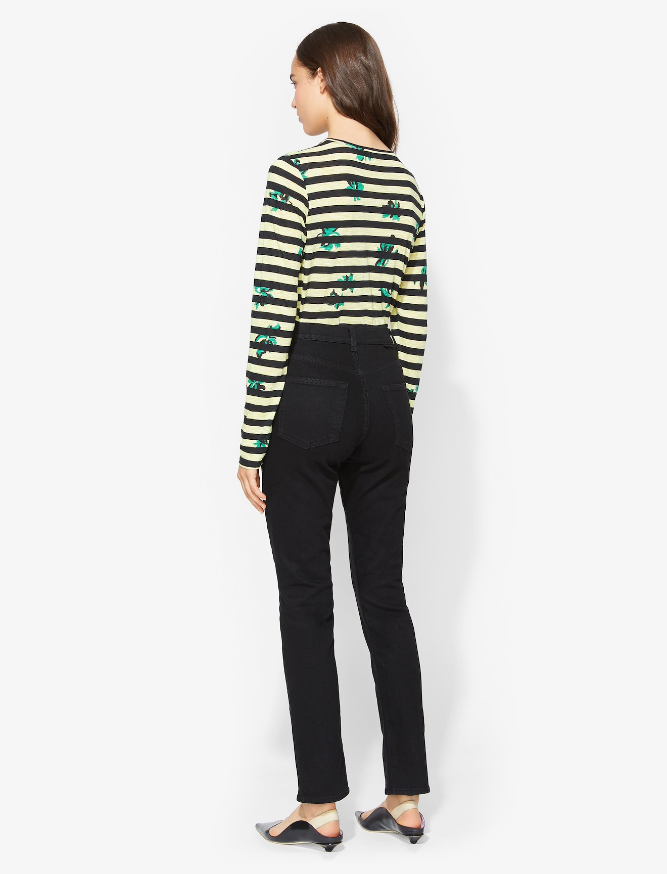 Floral Stripe Long Sleeve T-Shirt #3