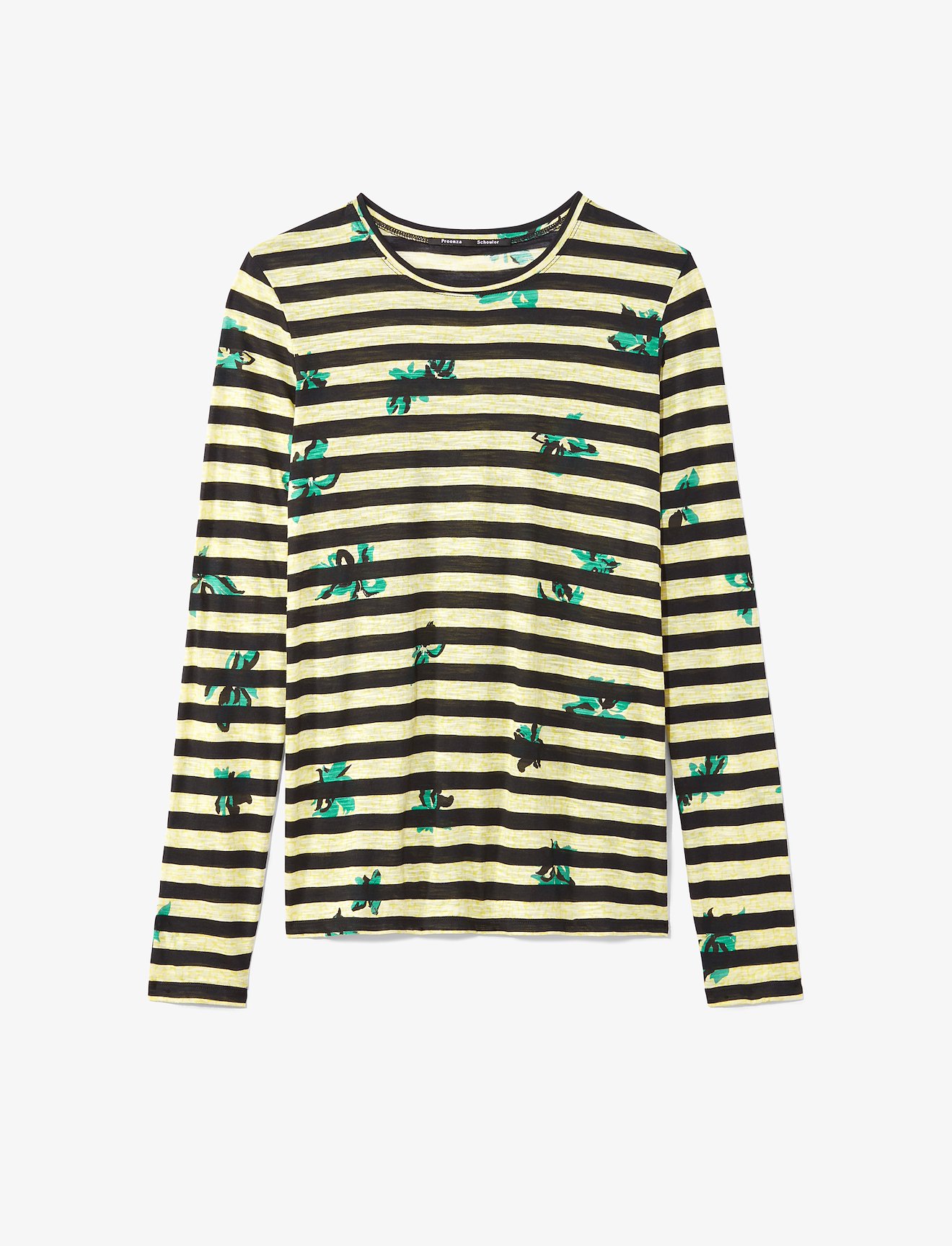 Floral Stripe Long Sleeve T-Shirt #5