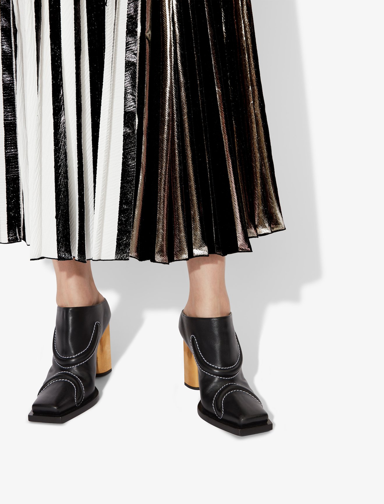 Foil Pleated Skirt #3