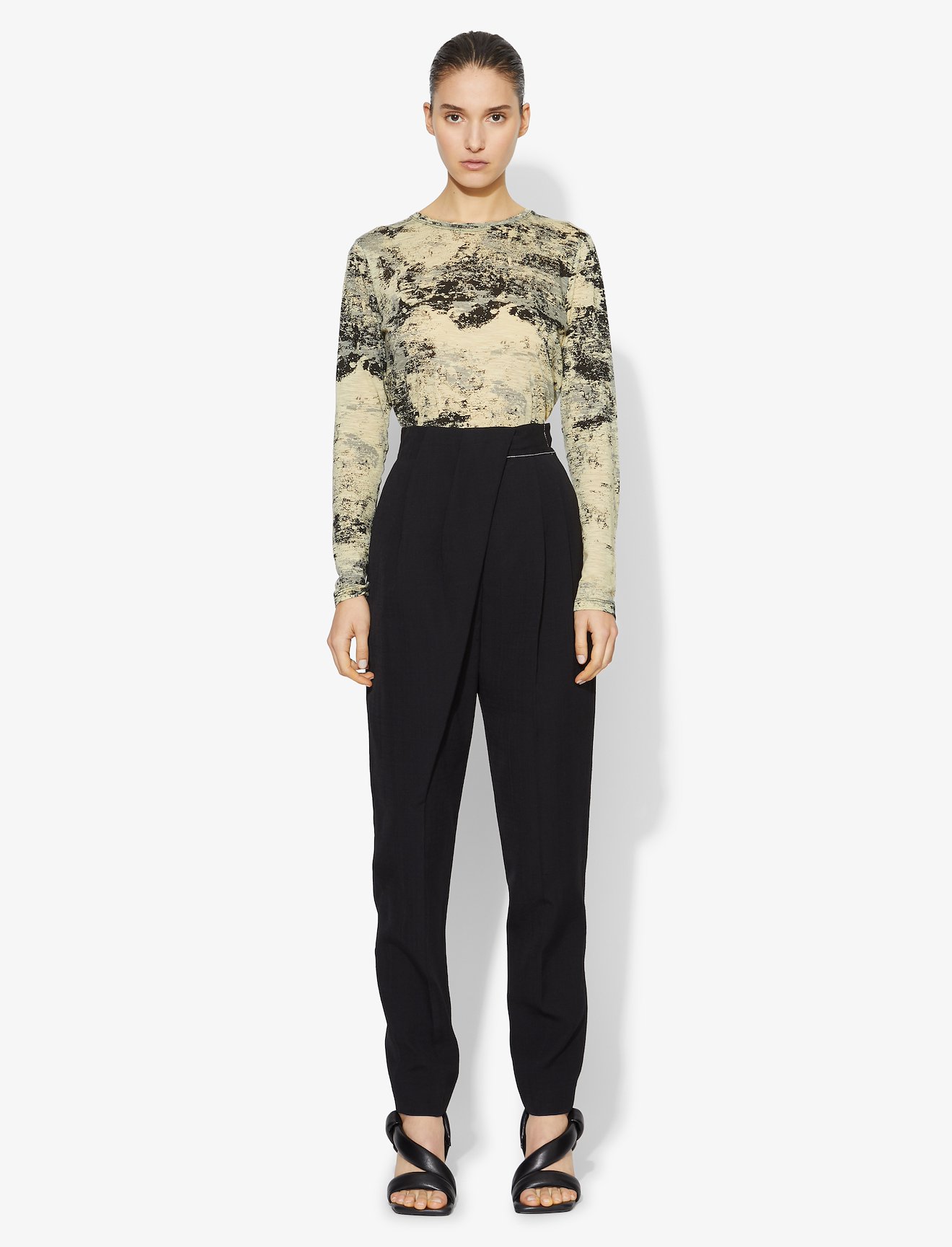 Foil Printed Long Sleeve T-Shirt #1