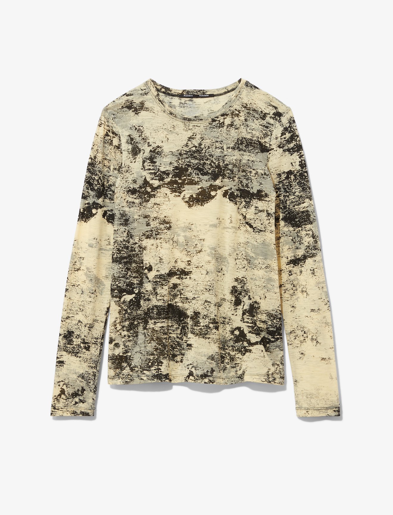Foil Printed Long Sleeve T-Shirt #4