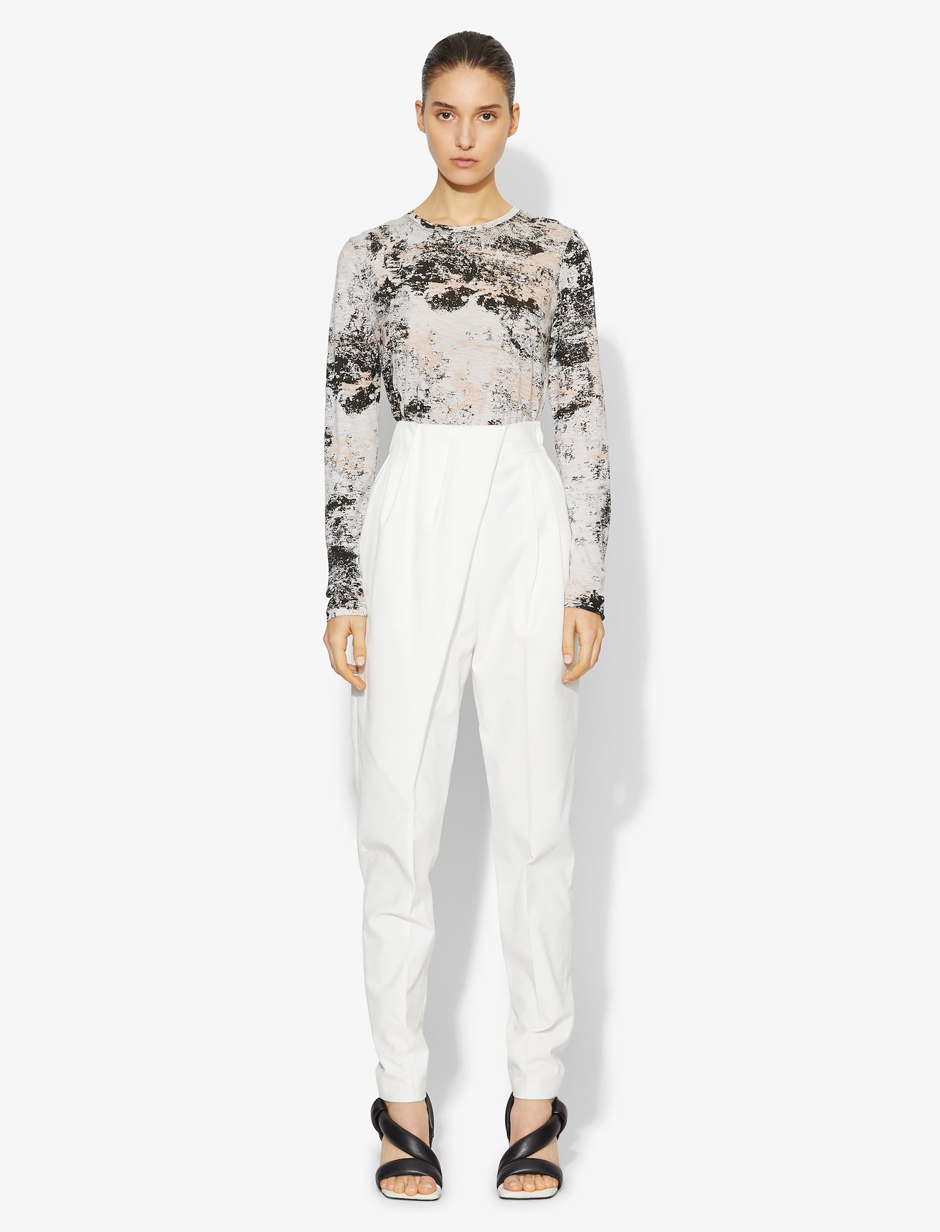 Foil Printed Long Sleeve T-Shirt #1