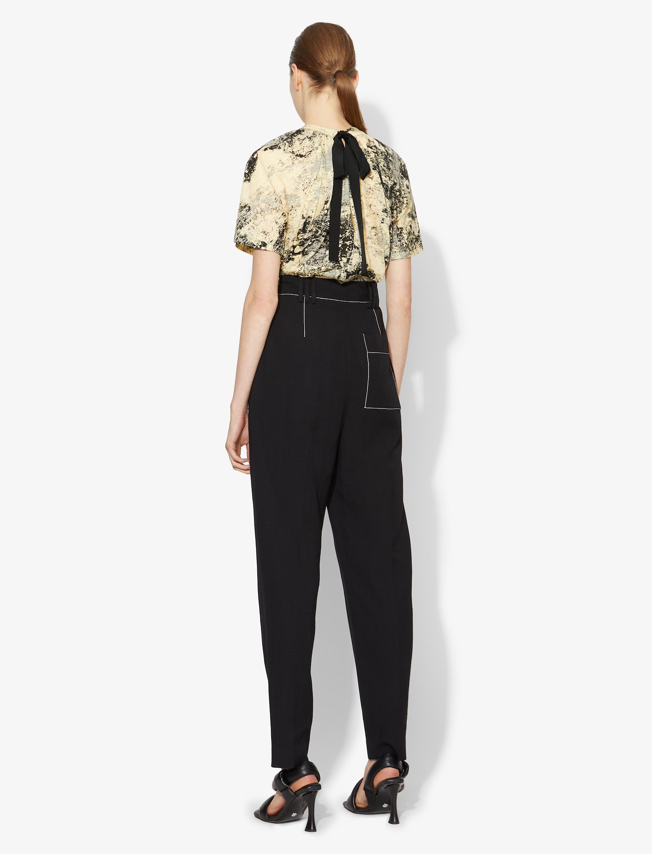 Foil Printed Overlapped T-Shirt #2