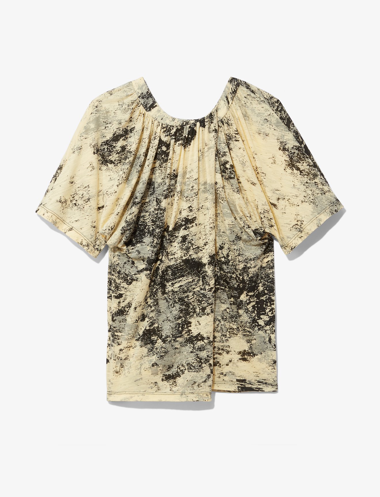 Foil Printed Overlapped T-Shirt #4