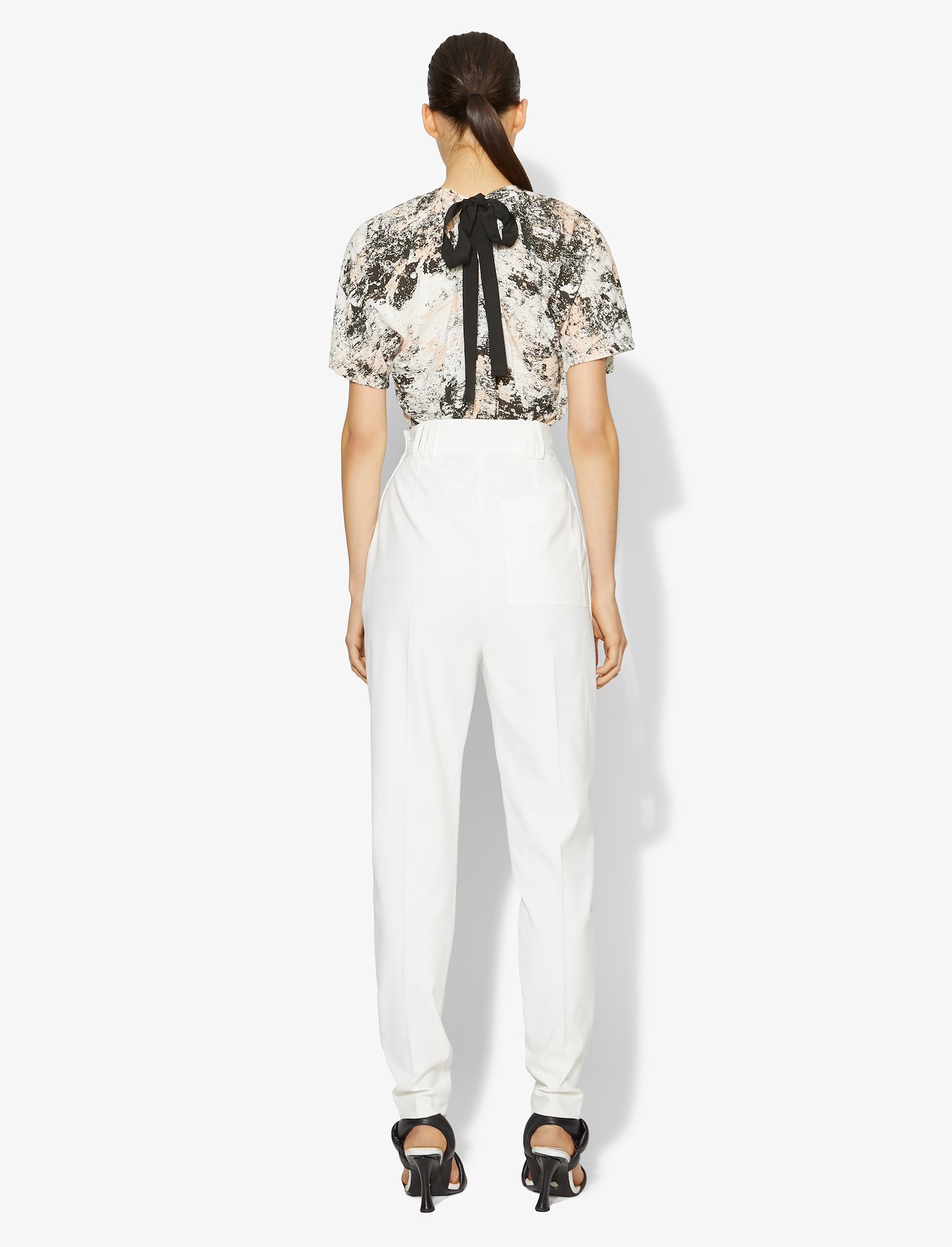 Foil Printed Overlapped T-Shirt #2