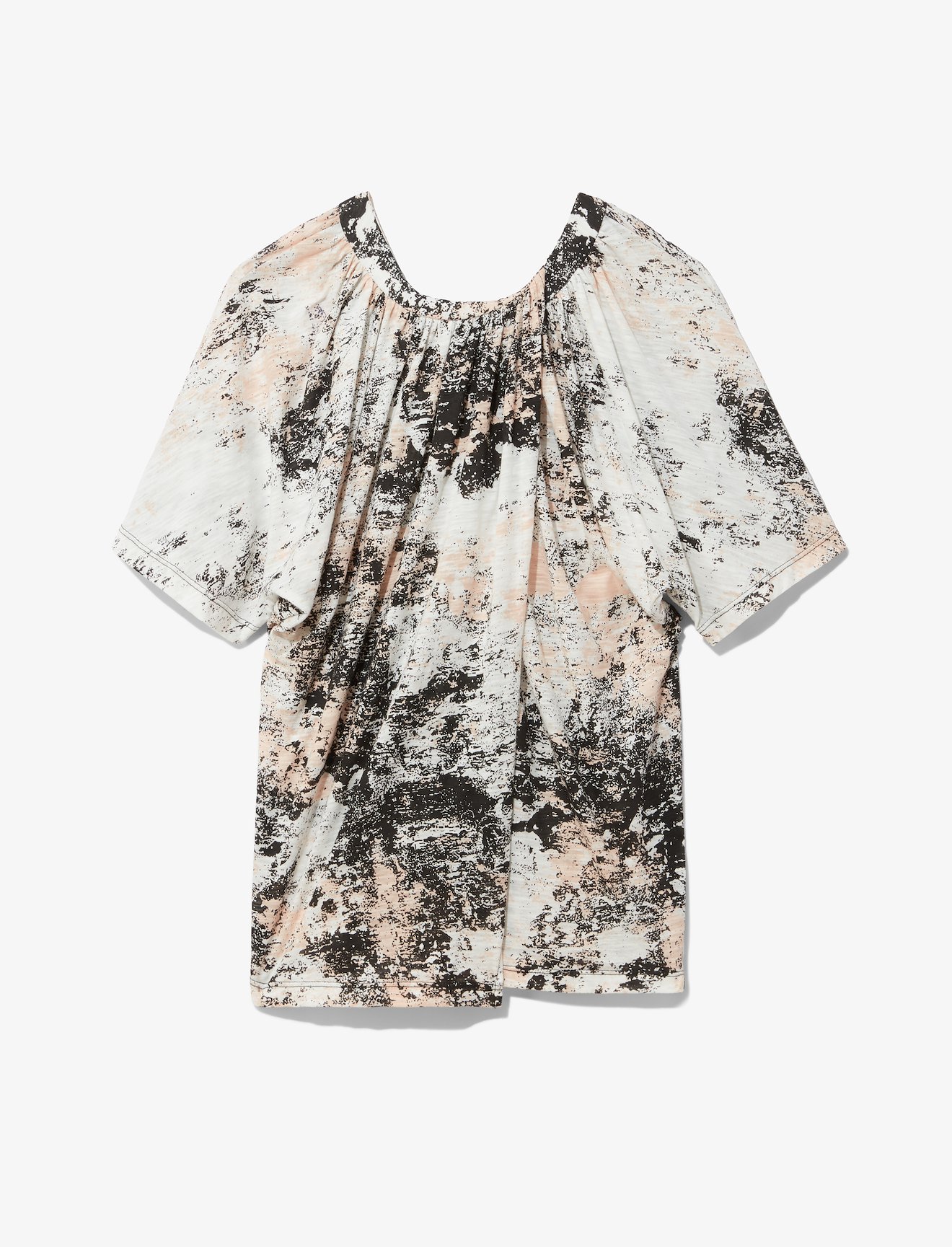 Foil Printed Overlapped T-Shirt #4