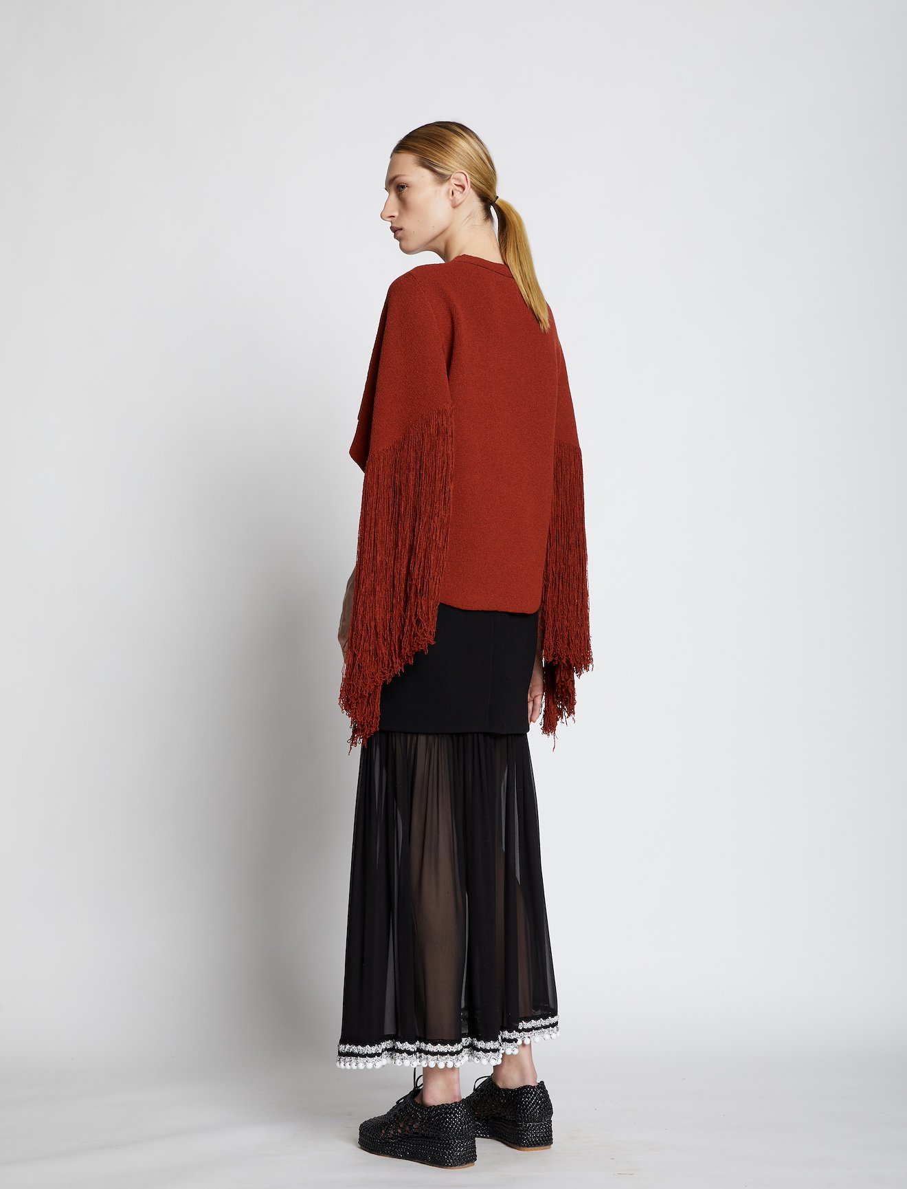 Fringe Sleeve Sweater #2