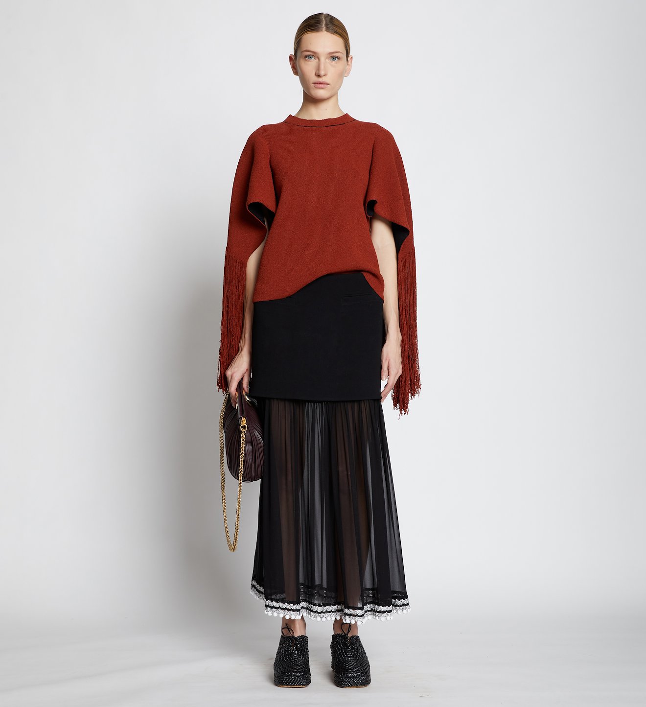 Fringe Sleeve Sweater