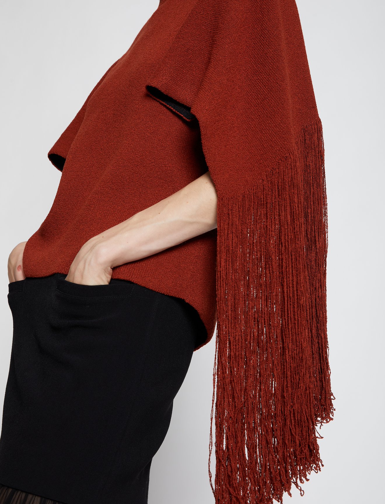 Fringe Sleeve Sweater #4