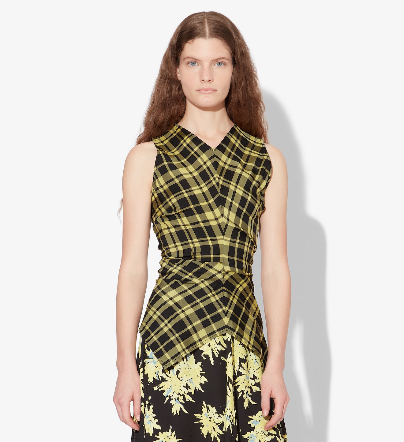 Gathered Sleeveless Top