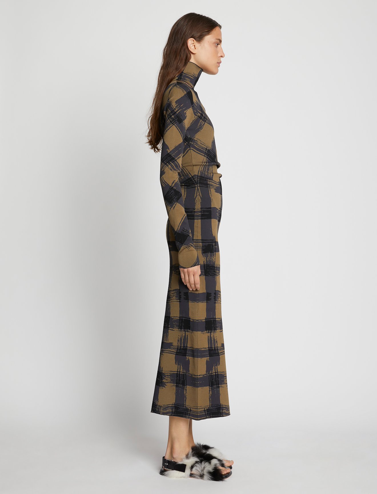 Gingham Jacquard Dress #1