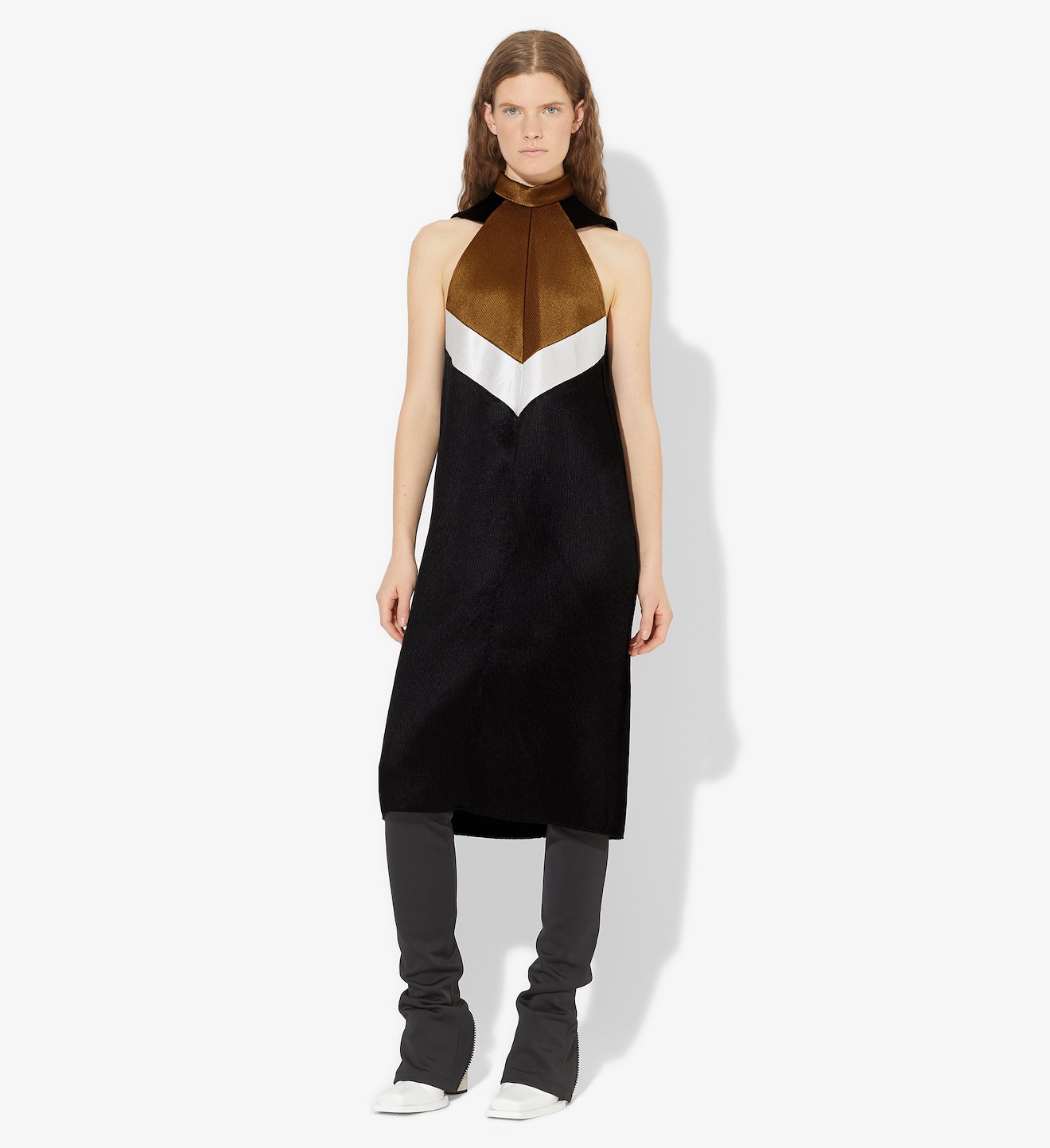 Glacé Pleated Cut Out Dress