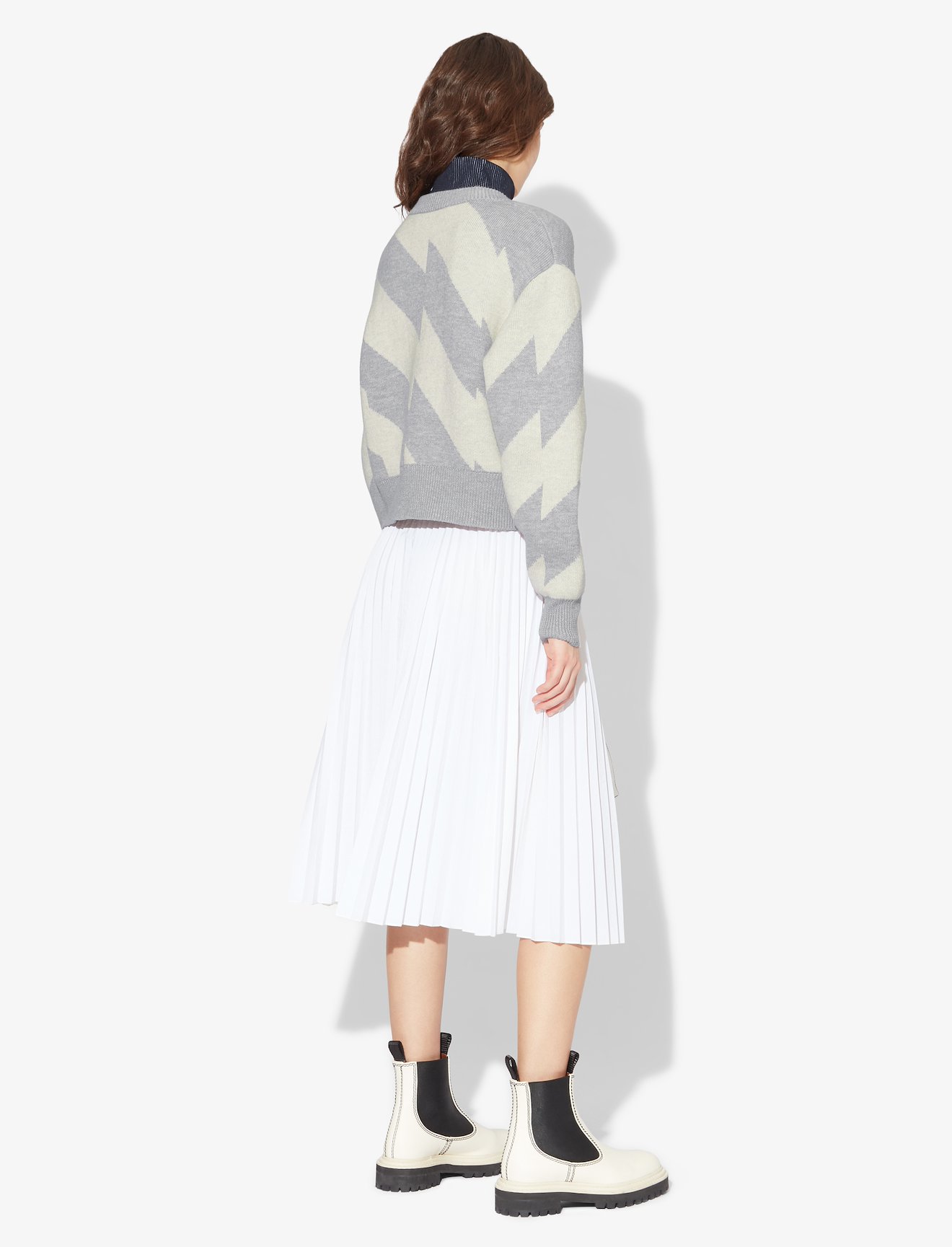 Glitch Jacquard Crewneck Sweater #2