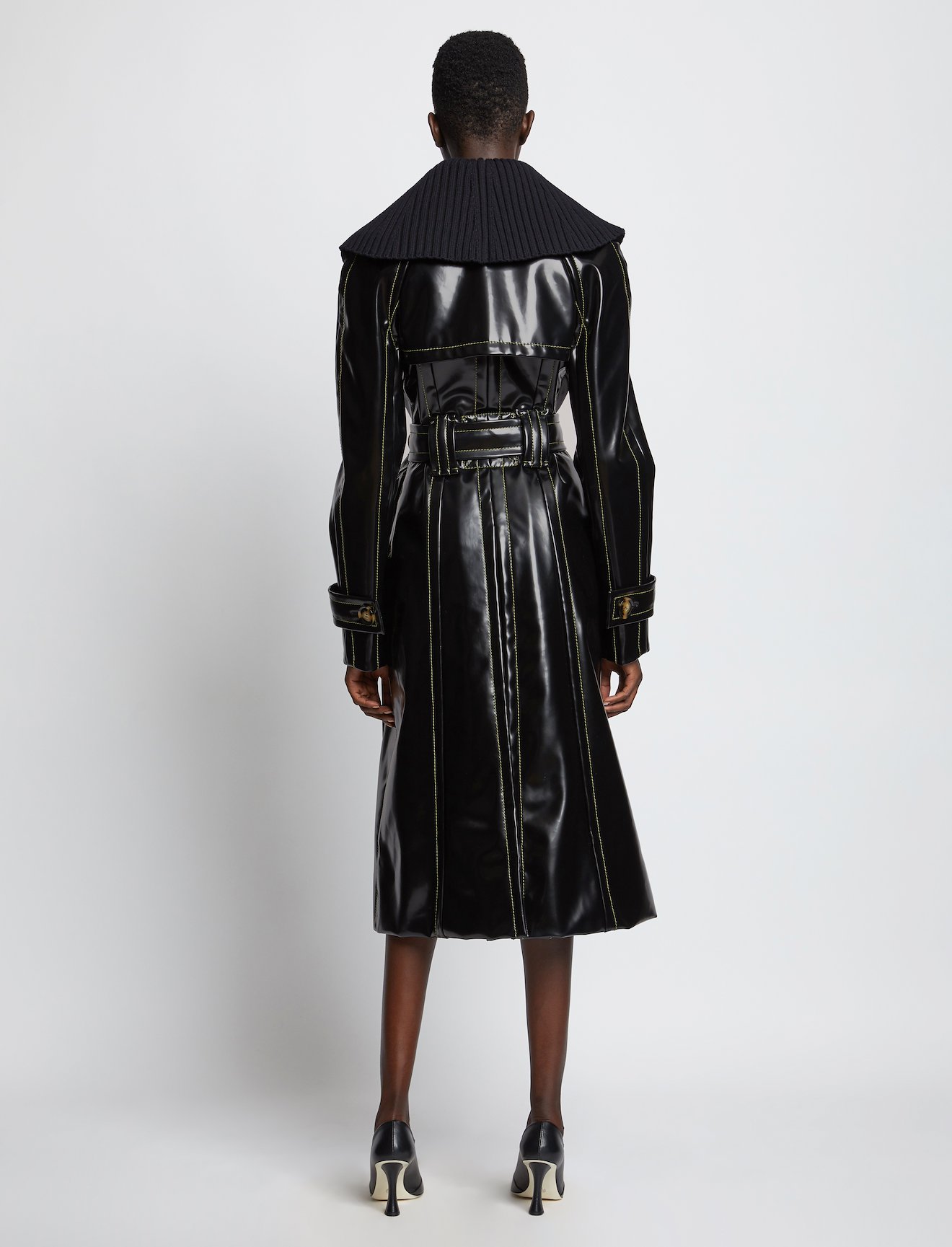 Glossy Ciré Coat #2