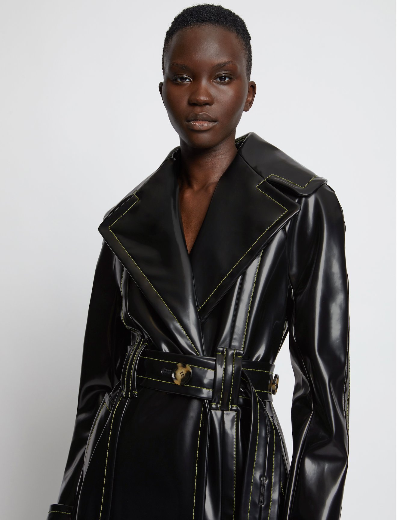 Glossy Ciré Coat #3