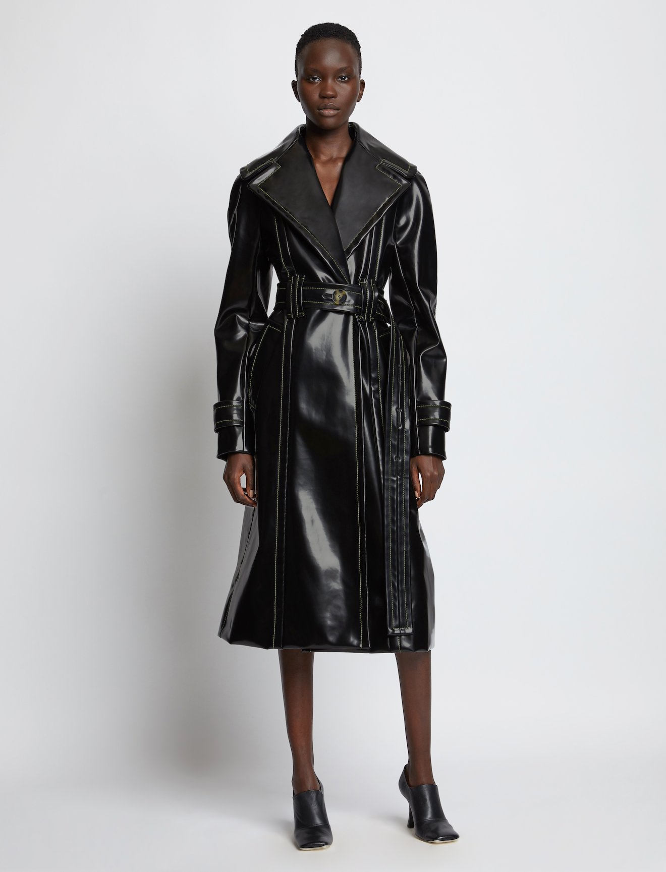 Glossy Ciré Coat #5
