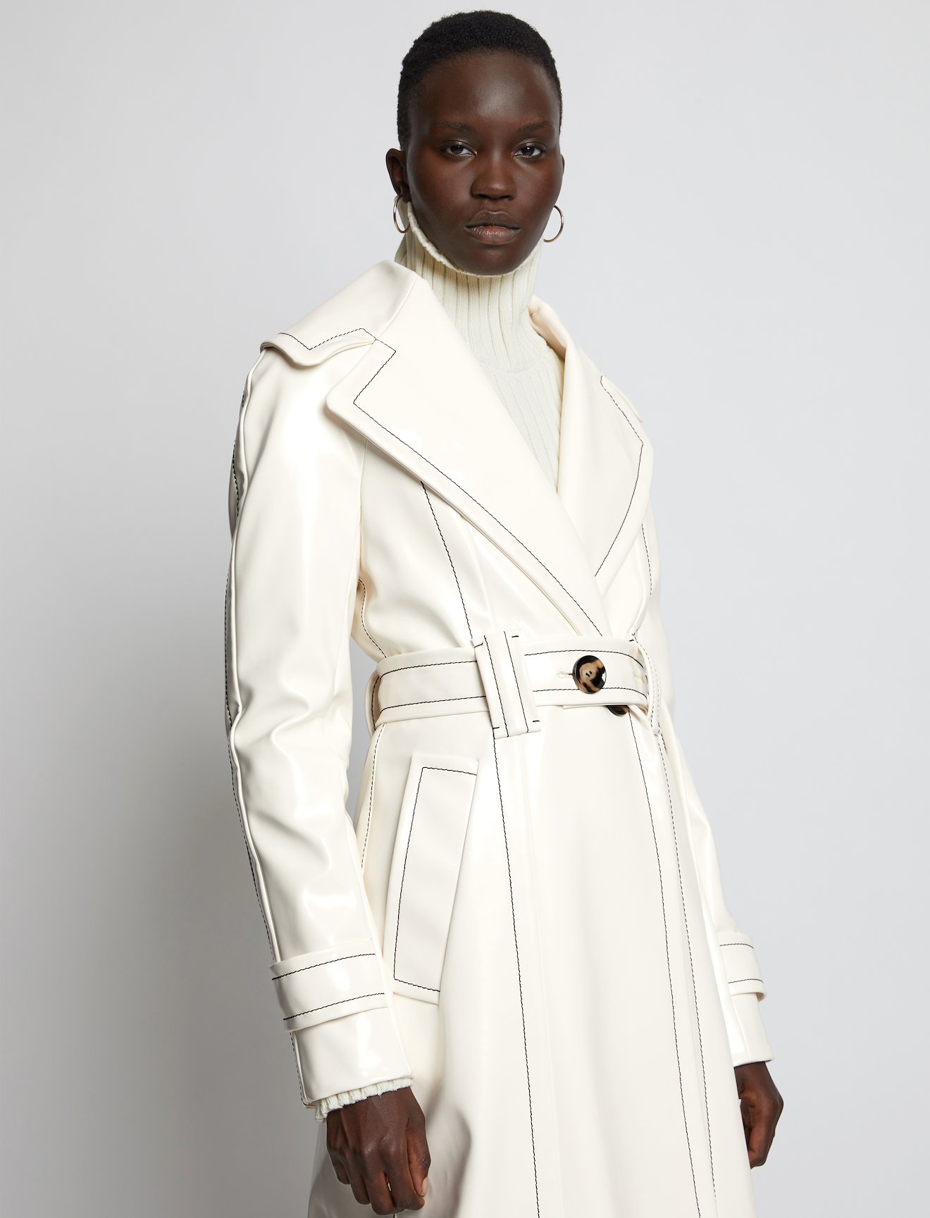 Glossy Ciré Coat #3