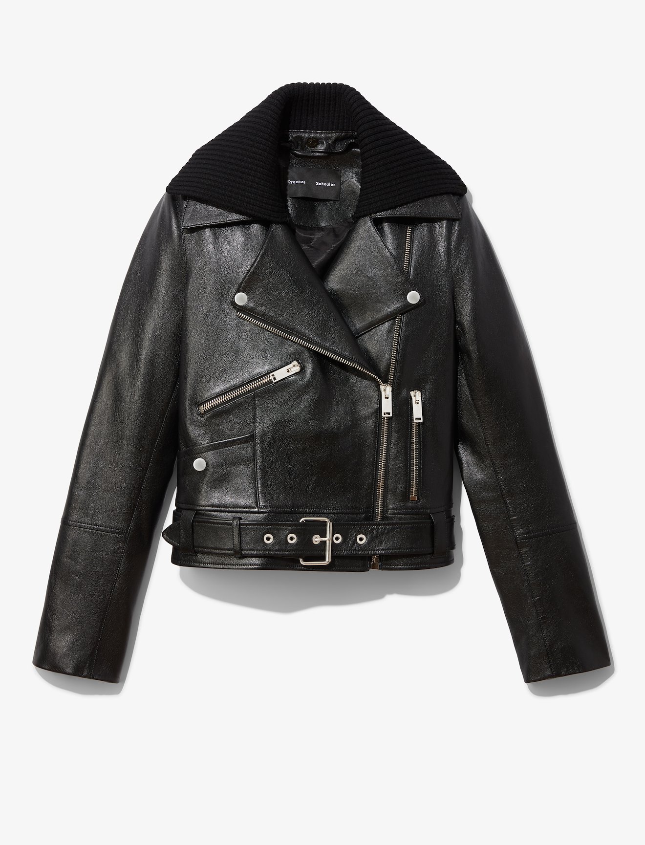 Glossy Leather Jacket #4