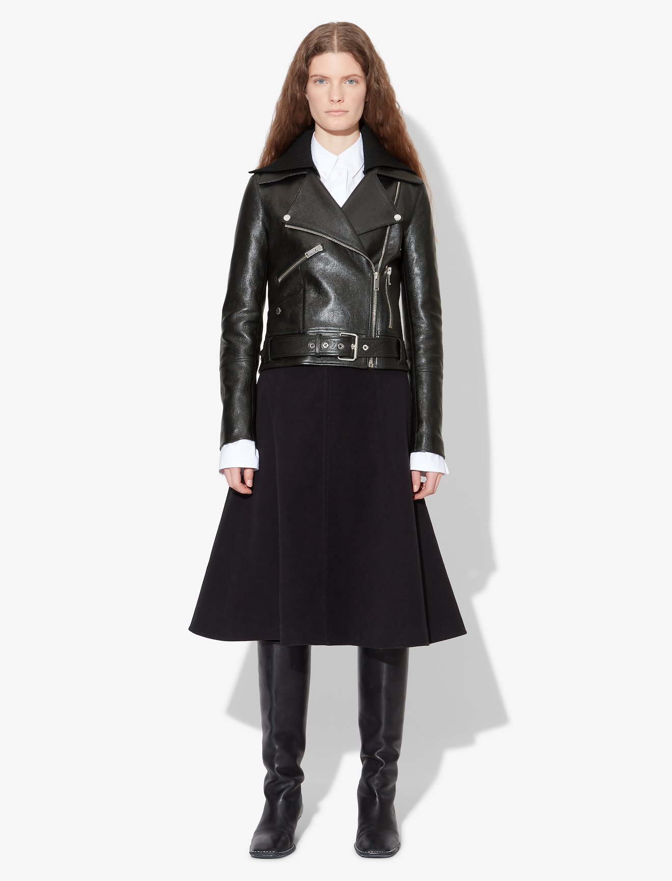 Glossy Leather Jacket #1