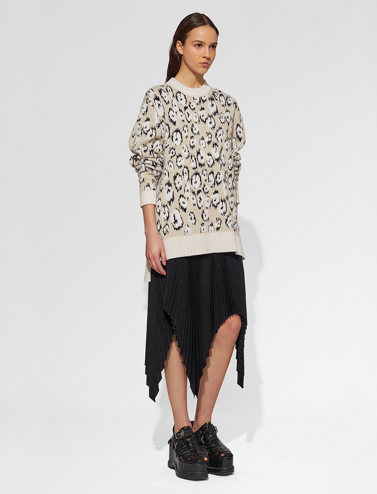 Graphic Jacquard Sweater #1